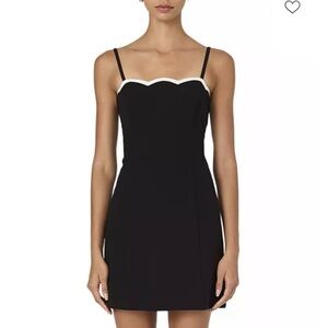 Black Dress with White Trim